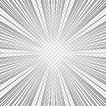 Screentones action lines, sun rays illustration transparent background PNG clipart