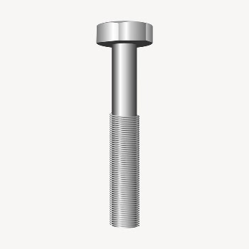 Screw part clipart, illustration vector. | Free Vector - rawpixel