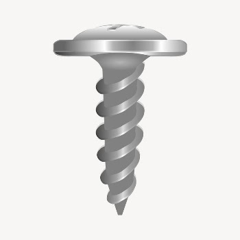 Screw part clipart, illustration vector. | Free Vector - rawpixel