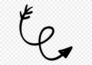 Scribble, Arrows, Curve, Trajectory, Direction, Doodle, - Doodle Arrow Clipart