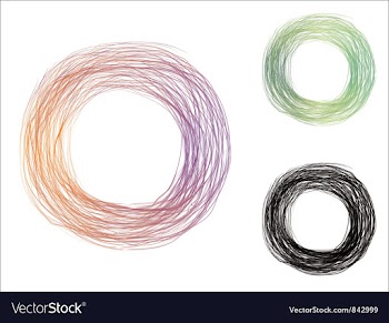  					Scribble circle vector&nbsp;image														
