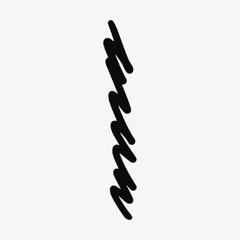 Scribble doodle, black collage element | Free Vector - rawpixel