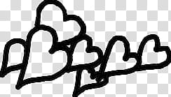 Scribble  Hearts Swirls, hearts illustration transparent background PNG clipart