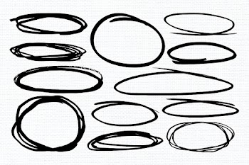 Scribbled brush black banners psd collection