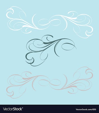 Script elements vector image