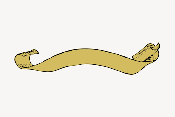 Scroll banner clipart illustration psd. | Free PSD - rawpixel