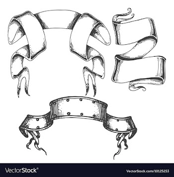 Scroll set vector image