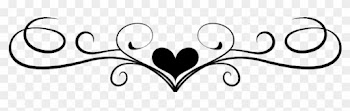 Scroll Sticker - Heart Scroll Clip Art