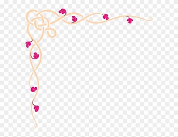 Scroll Wedding Svg Clip Arts 600 X 565 Px - Pink And Blue Border