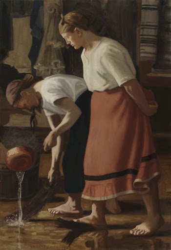 Scrubbing the floor, 1908 | Free Photo - rawpixel
