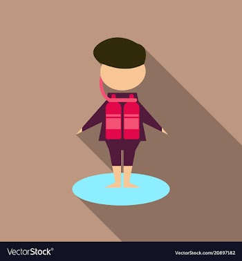 Scuba diver boy vector image