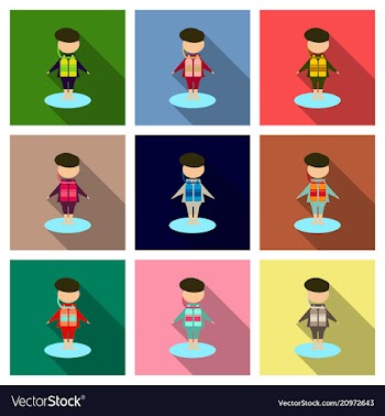 Scuba diver boy vector image