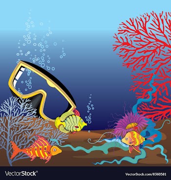 Scuba Diving Mask vector image