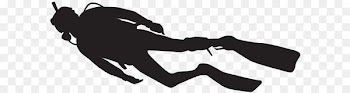 Scuba diving Underwater diving Silhouette - Diver Silhouette PNG Clip Art Image 