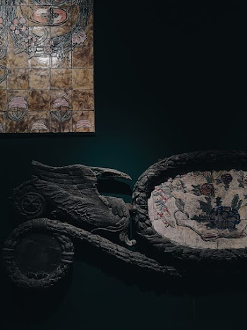 Sculptures Hanging on Wall
