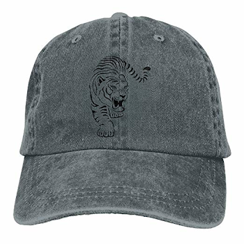 SDQQ6 Aggressive-tiger-hunting-concealed-large-hand-drawing-vector ...