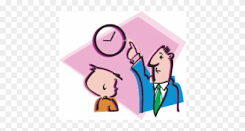 Se Prohíbe Llegar Tarde - Clipart Arriving Late To Class - Png ...
