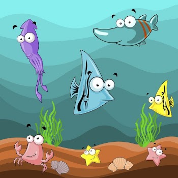 Sea animals clipart, cartoon illustration | Free Vector - rawpixel