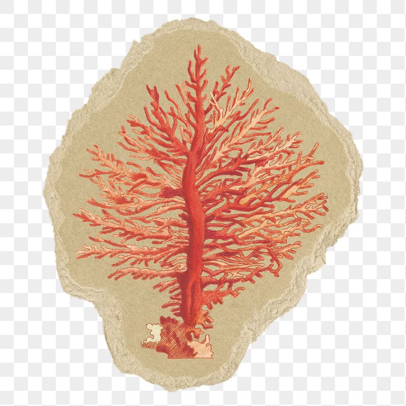 Sea coral png sticker, ripped | Free PNG Illustration - rawpixel