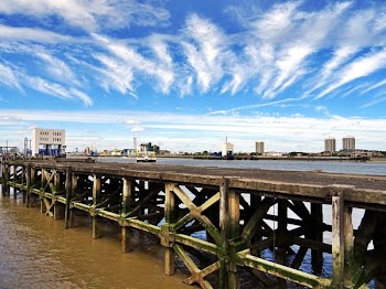 Sea Dock Under Blue Sky