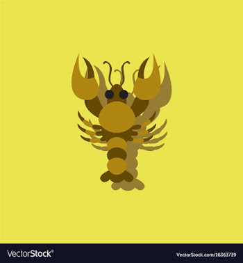 Sea fish in sticker style vector image