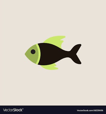 Sea fish vector image