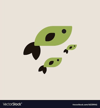 Sea fish vector image