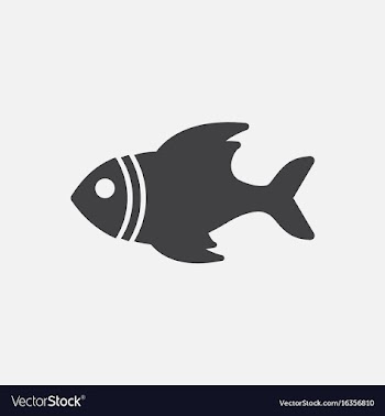 Sea fish vector image