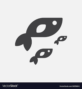 Sea fish vector image