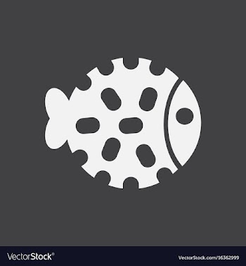 Sea fish vector image