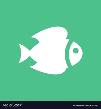 Sea fish vector image