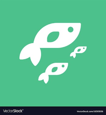 Sea fish vector image