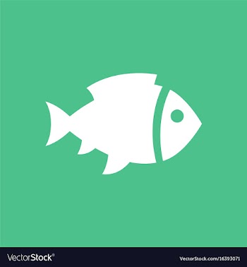 Sea fish vector image