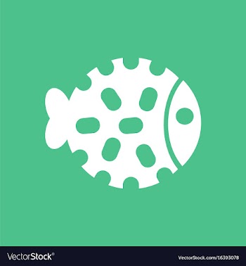 Sea fish vector image