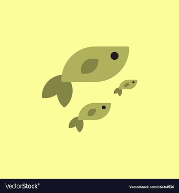 Sea fish vector image