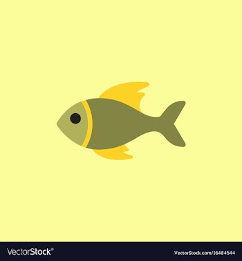 Sea fish vector image