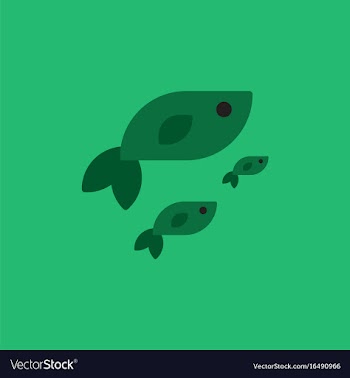 Sea fish vector image