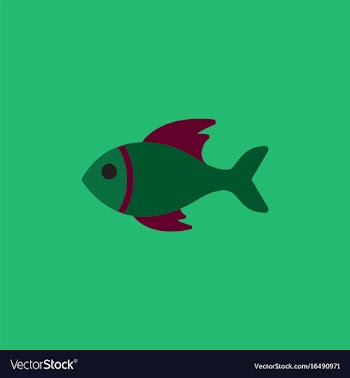 Sea fish vector image