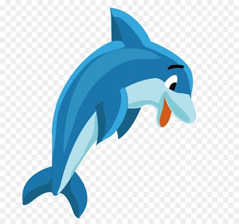 Sea Fishing English Aquatic animal - Playful dolphin 