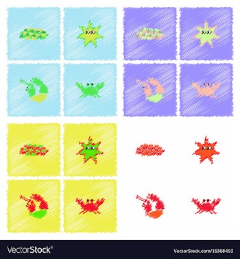 Sea life and underwater seabed animals collection vector image