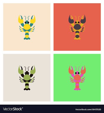 Sea life and underwater seabed animals set vector image