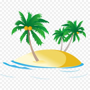 Sea Ocean Royalty-free Clip art - Beach coconut tree 