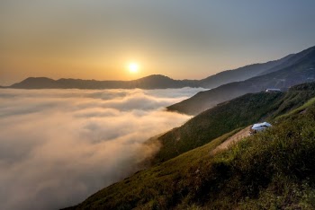 Sea of Clouds During Golden Hour