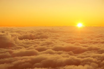 Sea of clouds Sunset - Evening clouds 