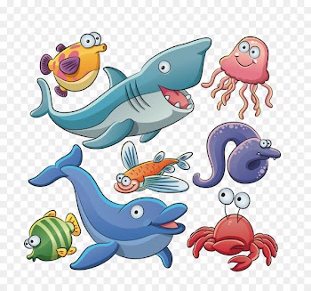 Sea otter Aquatic animal Cartoon Clip art - Vector Shark 
