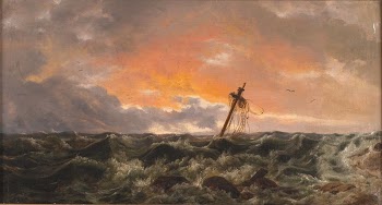 Sea piece with a wreck | Free Photo - rawpixel