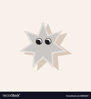 Sea star caribbean starfish in sticker style vector image