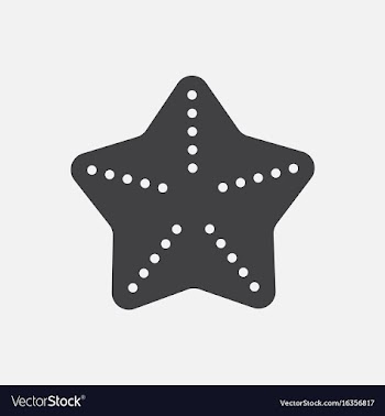 Sea star caribbean starfish vector image