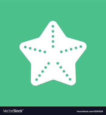Sea star caribbean starfish vector image