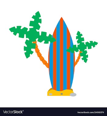 Sea surfing pattern with different type surf vector image